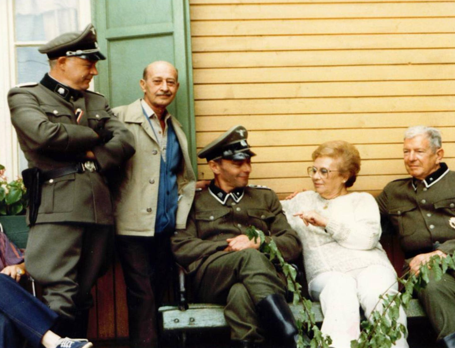 Esther Raab on set