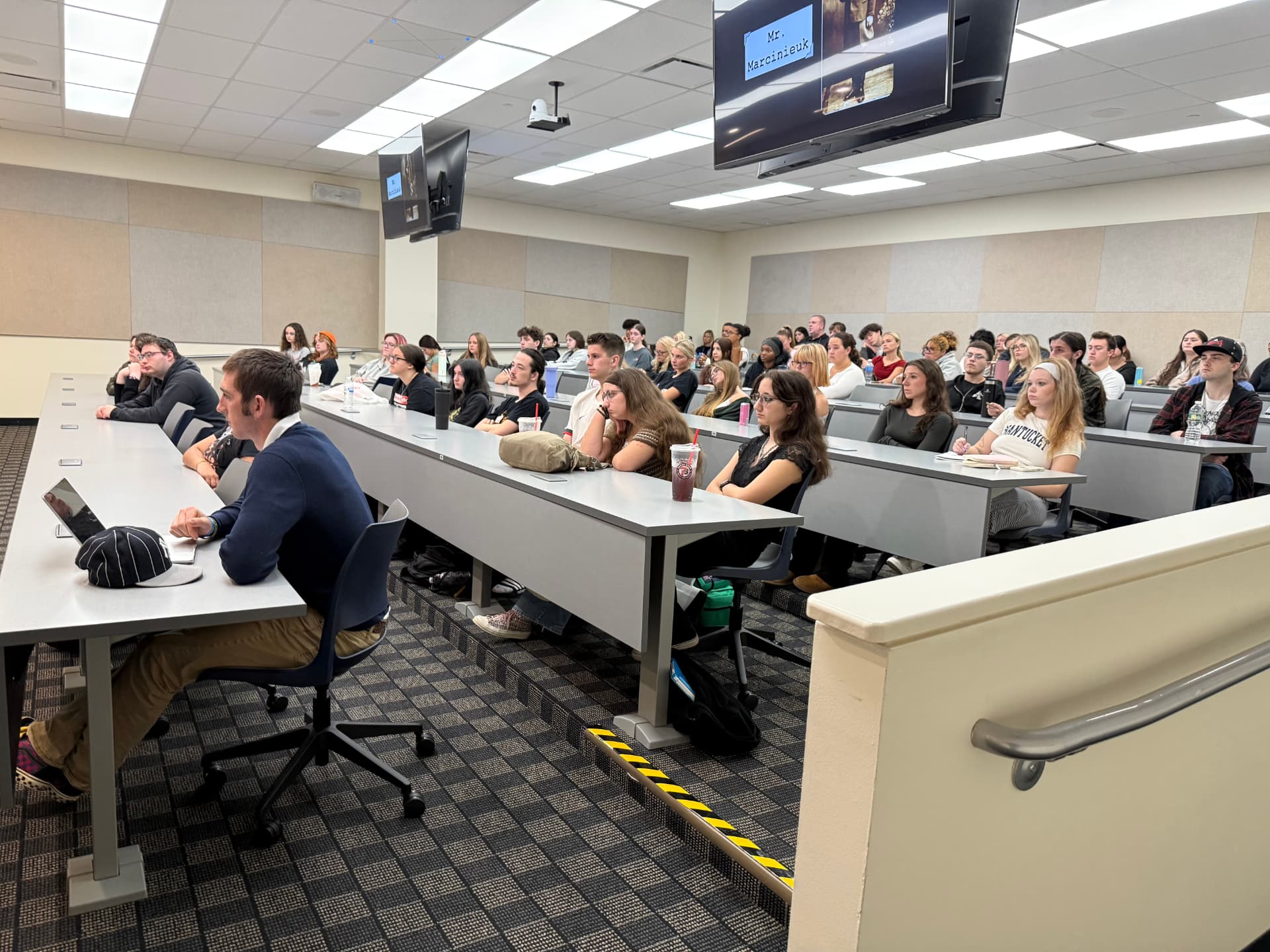 The audience at Ocean County College
